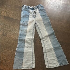 Stylish Blue and White Women's Jeans
